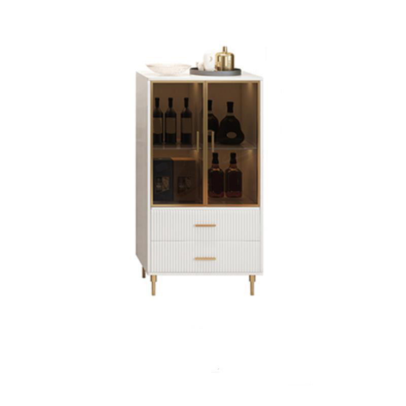 Table à buffet de buffet à manger glamour avec armoires et tiroirs