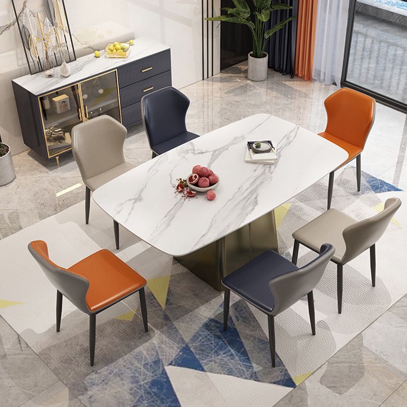 Table à buffet de buffet à manger glamour avec armoires et tiroirs