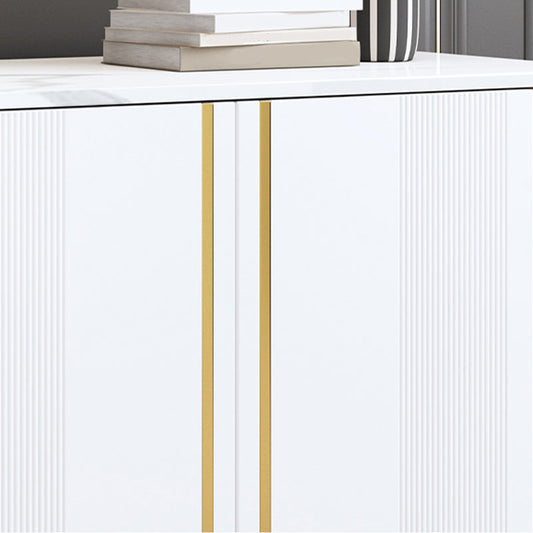 Tavolo da buffet in pietra sinterizzato glam 3 cassetti server da pranzo con 2 porte per soggiorno