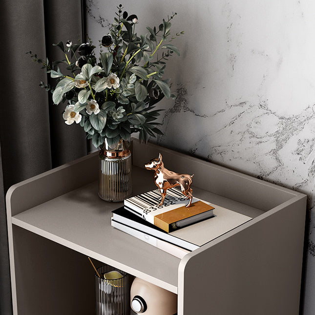 Serveur de restauration en bois d'ingénierie moderne 1 tiroir côté tiroir avec porte en verre