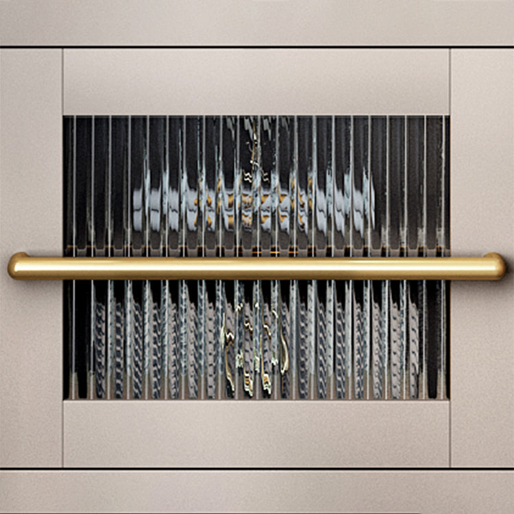 Serveur de restauration en bois d'ingénierie moderne 1 tiroir côté tiroir avec porte en verre