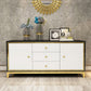 Glam Cabinets Mirrored Buffet 3 Drawers and 2 Doors Buffet Sideboard Clearhalo 'buffet_sideboard' 'Buffets & Sideboards' 'furn' 'furn_buffet_sideboard' 'Furniture' 'Kitchen & Dining Furniture' 6362883