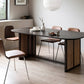 Modern Ash Wood Dining Table Oval Wooden Table with Double Pedestal in Black Clearhalo 'Dining Tables & Seating' 'Dining Tables' 'dining_table' 'furn' 'furn_dining_table' 'Furniture' 'Kitchen & Dining Furniture' 6362916