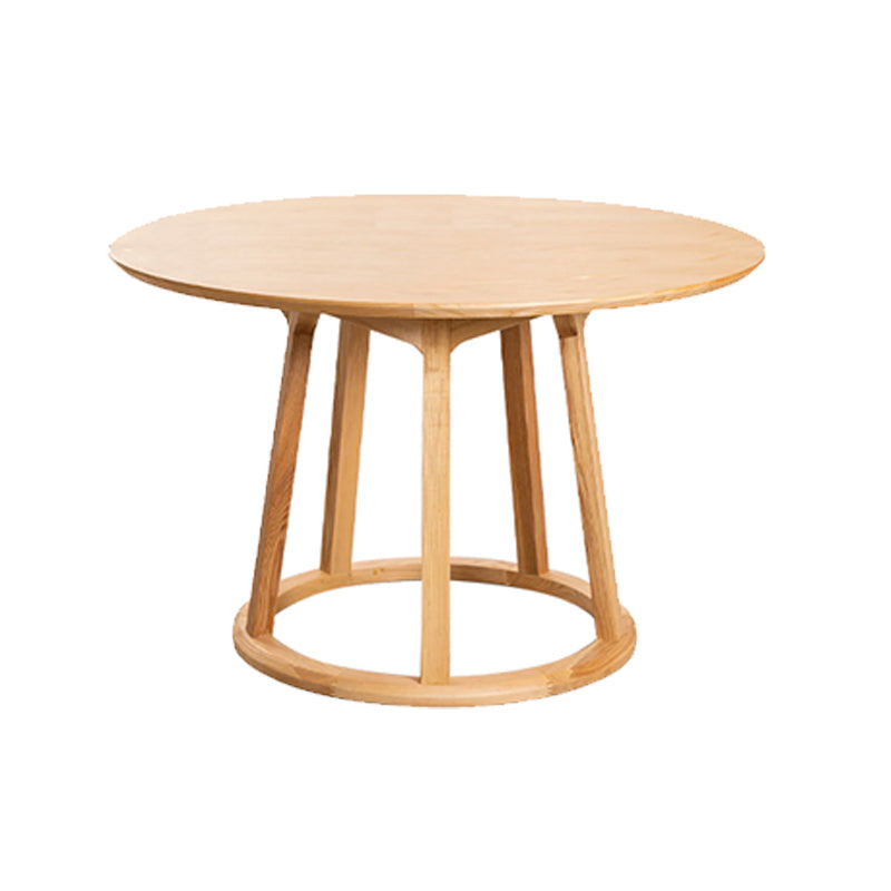 Modern Solid Wood Dining Table Wooden Round Table with Pedestal Base for Restaurant Clearhalo 'Dining Tables & Seating' 'Dining Tables' 'dining_table' 'furn' 'furn_dining_table' 'Furniture' 'Kitchen & Dining Furniture' 6362949