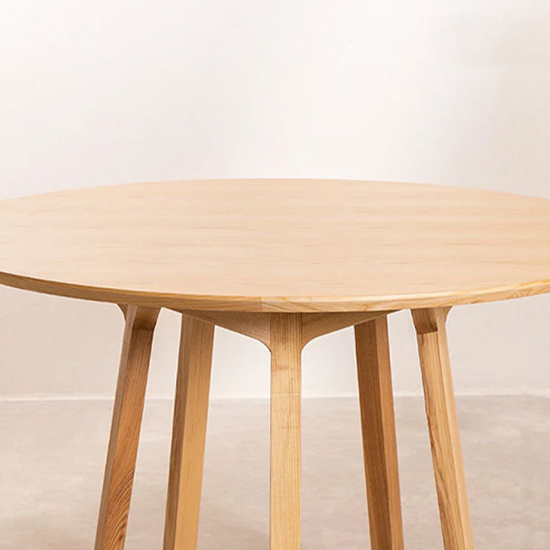 Modern Solid Wood Dining Table Wooden Round Table with Pedestal Base for Restaurant Clearhalo 'Dining Tables & Seating' 'Dining Tables' 'dining_table' 'furn' 'furn_dining_table' 'Furniture' 'Kitchen & Dining Furniture' 6362950