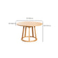 Modern Solid Wood Dining Table Wooden Round Table with Pedestal Base for Restaurant Clearhalo 'Dining Tables & Seating' 'Dining Tables' 'dining_table' 'furn' 'furn_dining_table' 'Furniture' 'Kitchen & Dining Furniture' 6362952