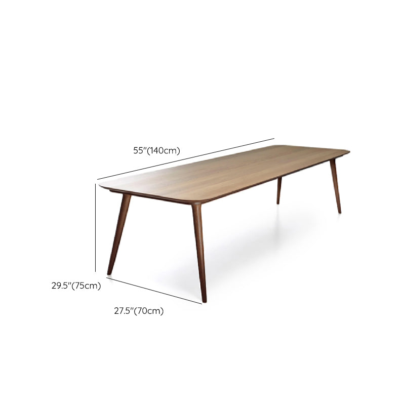 Medieval Modern Ash Wood Table Rectangle Table with 4 Legs for Home Clearhalo 'Dining Tables & Seating' 'Dining Tables' 'dining_table' 'furn' 'furn_dining_table' 'Furniture' 'Kitchen & Dining Furniture' 6362987