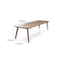 Medieval Modern Ash Wood Table Rectangle Table with 4 Legs for Home Clearhalo 'Dining Tables & Seating' 'Dining Tables' 'dining_table' 'furn' 'furn_dining_table' 'Furniture' 'Kitchen & Dining Furniture' 6362989