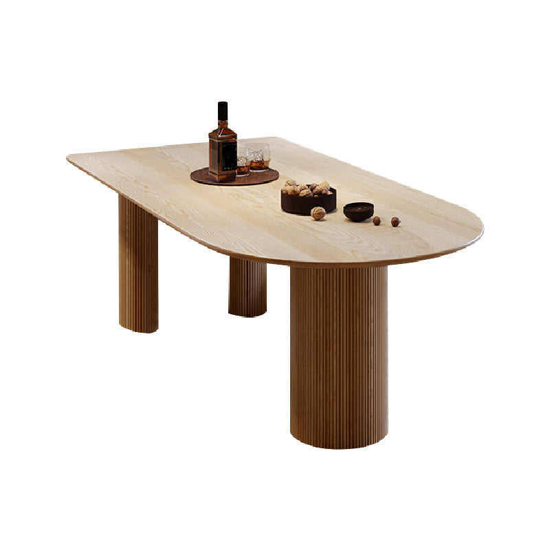 Irregular Shape Indoor Table for Restaurant Modern Table with 3 Legs Natural Without Chairs Clearhalo 'Dining Tables & Seating' 'Dining Tables' 'dining_table' 'furn' 'furn_dining_table' 'Furniture' 'Kitchen & Dining Furniture' 6362993