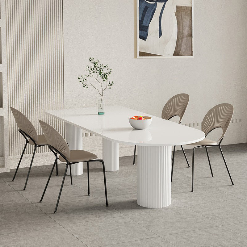 Irregular Shape Indoor Table for Restaurant Modern Table with 3 Legs Clearhalo 'Dining Tables & Seating' 'Dining Tables' 'dining_table' 'furn' 'furn_dining_table' 'Furniture' 'Kitchen & Dining Furniture' 6362995