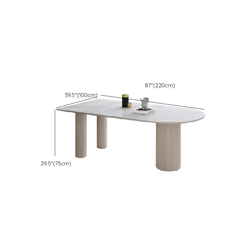 Irregular Shape Indoor Table for Restaurant Modern Table with 3 Legs Clearhalo 'Dining Tables & Seating' 'Dining Tables' 'dining_table' 'furn' 'furn_dining_table' 'Furniture' 'Kitchen & Dining Furniture' 6363006