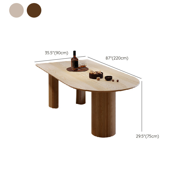 Irregular Shape Indoor Table for Restaurant Modern Table with 3 Legs Clearhalo 'Dining Tables & Seating' 'Dining Tables' 'dining_table' 'furn' 'furn_dining_table' 'Furniture' 'Kitchen & Dining Furniture' 6363010