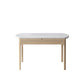 Modern Dining Round Table Stone Table with Wooden Legs for Home