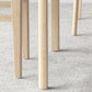 Modern Dining Round Table Stone Table with Wooden Legs for Home