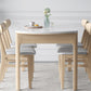 Modern Dining Round Table Stone Table with Wooden Legs for Home