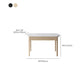 Modern Dining Round Table Stone Table with Wooden Legs for Home