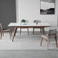 Medieval Modern Sintered Stone Table Rectangle Table with Wooden 4 Legs Clearhalo 'Dining Tables & Seating' 'Dining Tables' 'dining_table' 'furn' 'furn_dining_table' 'Furniture' 'Kitchen & Dining Furniture' 6363040