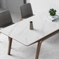 Medieval Modern Sintered Stone Table Rectangle Table with Wooden 4 Legs Clearhalo 'Dining Tables & Seating' 'Dining Tables' 'dining_table' 'furn' 'furn_dining_table' 'Furniture' 'Kitchen & Dining Furniture' 6363044