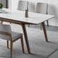 Medieval Modern Sintered Stone Table Rectangle Table with Wooden 4 Legs Clearhalo 'Dining Tables & Seating' 'Dining Tables' 'dining_table' 'furn' 'furn_dining_table' 'Furniture' 'Kitchen & Dining Furniture' 6363049