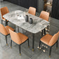Industrial Dining Rectangle Table Sintered Stone Table with Metal Legs for Home Clearhalo 'Dining Tables & Seating' 'Dining Tables' 'dining_table' 'furn' 'furn_dining_table' 'Furniture' 'Kitchen & Dining Furniture' 6363178