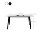 Industrial Sintered Stone Dining Table Rectangle Table with Wooden 4 Legs Clearhalo 'Dining Tables & Seating' 'Dining Tables' 'dining_table' 'furn' 'furn_dining_table' 'Furniture' 'Kitchen & Dining Furniture' 6363223