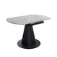 Moderne gesinterde stenen eettafel ronde tafel met metalen poten voor thuisgebruik