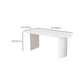 Modern Style Dining Table Double Pedestal Table for Dining Room