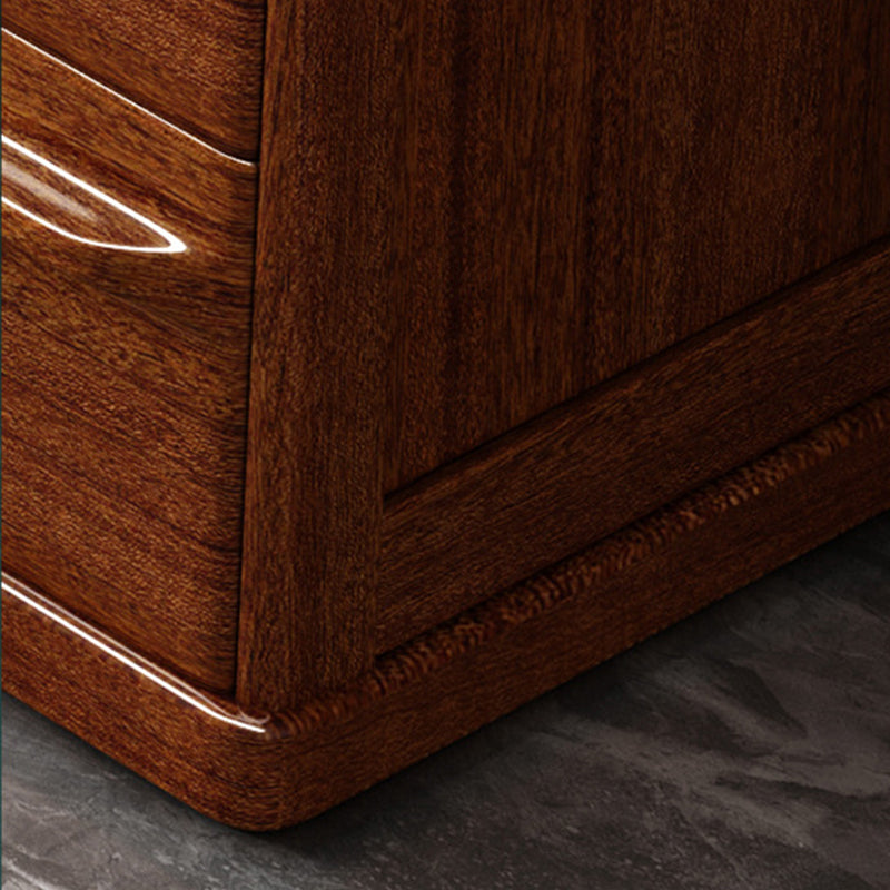 Brown 29.13" Wide Accent Chest Mid-Century Modern Wood Accent Chest Clearhalo 'Cabinets & Chests' 'cabinets_chests' 'furn' 'furn_cabinets_chests' 'Furniture' 'Living Room Furniture' 6363487
