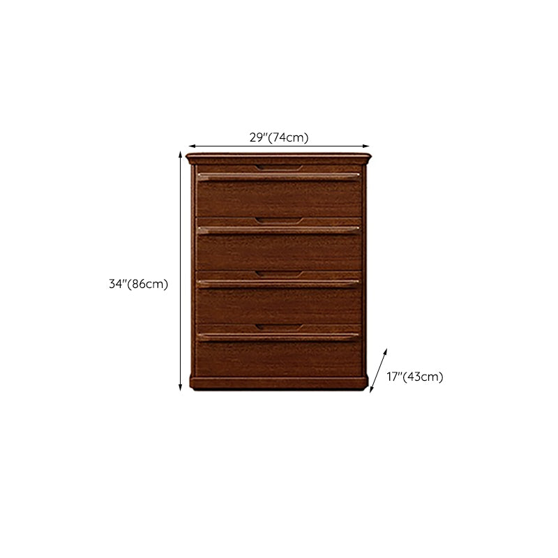 Brown 29.13" Wide Accent Chest Mid-Century Modern Wood Accent Chest Clearhalo 'Cabinets & Chests' 'cabinets_chests' 'furn' 'furn_cabinets_chests' 'Furniture' 'Living Room Furniture' 6363492