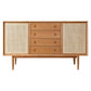 Modern Accent Cabinet Solid Wood With Doors 4 - Drawer Rectangle Cabinet Clearhalo 'Cabinets & Chests' 'cabinets_chests' 'furn' 'furn_cabinets_chests' 'Furniture' 'Living Room Furniture' 6363498