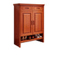 Mid-Century Modern Accent Cabinet Rectangle Solid Wood Grooves With Doors Cabinet Medium Wood 2 Clearhalo 'Cabinets & Chests' 'cabinets_chests' 'furn' 'furn_cabinets_chests' 'Furniture' 'Living Room Furniture' 6363513