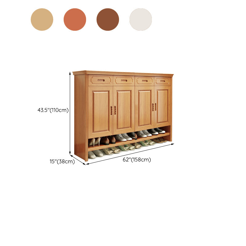 Mid-Century Modern Accent Cabinet Rectangle Solid Wood Grooves With Doors Cabinet Clearhalo 'Cabinets & Chests' 'cabinets_chests' 'furn' 'furn_cabinets_chests' 'Furniture' 'Living Room Furniture' 6363534