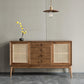 Modern Cabinet Solid Wood With Doors 4 - Drawer Rectangle Accent Cabinet Clearhalo 'Cabinets & Chests' 'cabinets_chests' 'furn' 'furn_cabinets_chests' 'Furniture' 'Living Room Furniture' 6363551