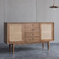 Modern Cabinet Solid Wood With Doors 4 - Drawer Rectangle Accent Cabinet Clearhalo 'Cabinets & Chests' 'cabinets_chests' 'furn' 'furn_cabinets_chests' 'Furniture' 'Living Room Furniture' 6363554