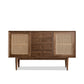 Modern Cabinet Solid Wood With Doors 4 - Drawer Rectangle Accent Cabinet Clearhalo 'Cabinets & Chests' 'cabinets_chests' 'furn' 'furn_cabinets_chests' 'Furniture' 'Living Room Furniture' 6363555