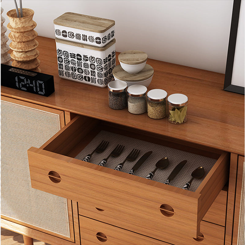 Contemporary Cabinet Solid Wood With Doors 4 - Drawer Accent Cabinet Clearhalo 'Cabinets & Chests' 'cabinets_chests' 'furn' 'furn_cabinets_chests' 'Furniture' 'Living Room Furniture' 6363569