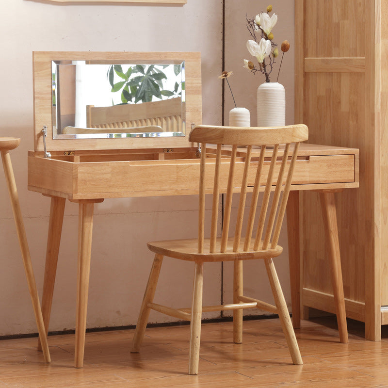 17.71 "Table de vanité de large avec tiroir table de maquillage en bois en bois