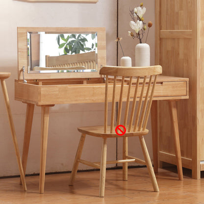 17.71 "Table de vanité de large avec tiroir table de maquillage en bois en bois