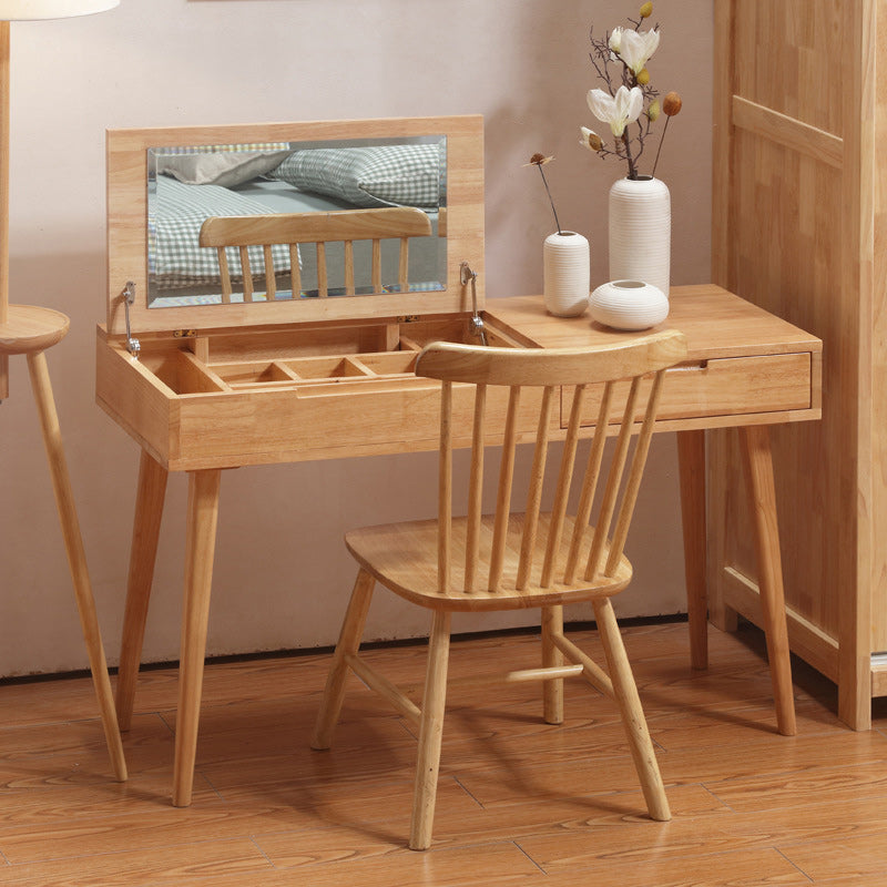 17.71 "Table de vanité de large avec tiroir table de maquillage en bois en bois