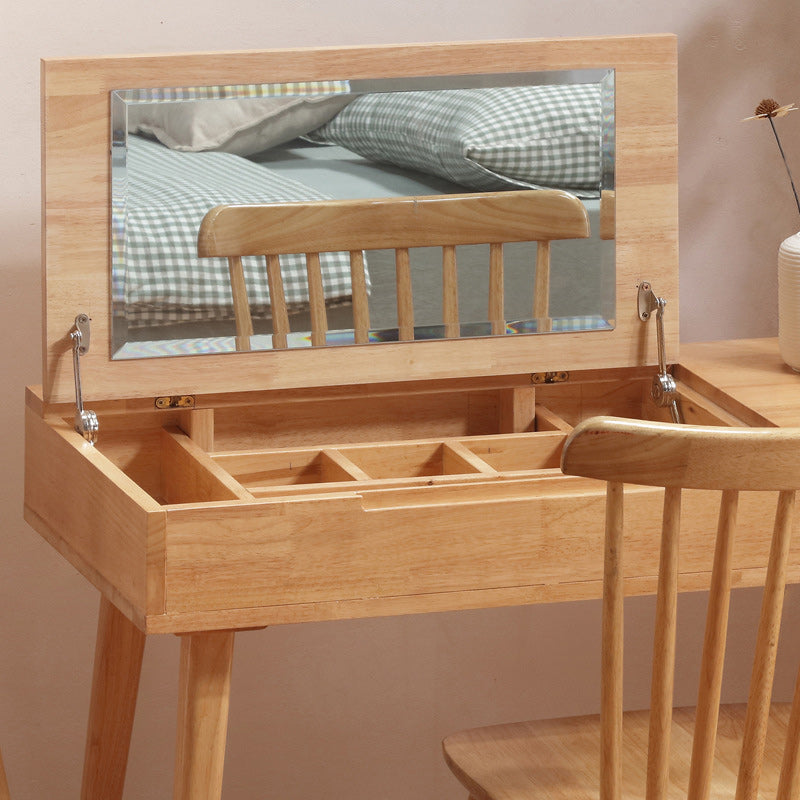 17.71 "Table de vanité de large avec tiroir table de maquillage en bois en bois