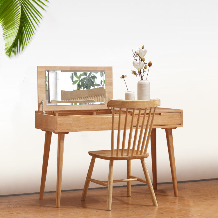 17.71 "Table de vanité de large avec tiroir table de maquillage en bois en bois