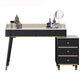 Glam Vanity Dressing Table Set with 5 Storage Drawers in Black