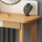 Vanité de maquillage de table en bois massif de 29,52 "Hauteur avec miroir et tiroirs