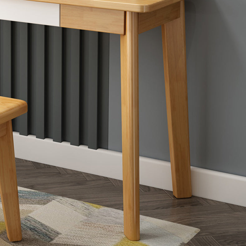 29,52 "Höhe masser Holz Tisch Make -up Eitelkeit mit Spiegel und Schubladen