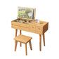 Scandinavian 3-Drawer Solid Wood Flip-top Dressing Vanity Make-up Table Clearhalo 'Bedroom Furniture' 'furn' 'furn_makeup_vanities' 'Furniture' 'Makeup Vanities' 'makeup_vanities' 6363763
