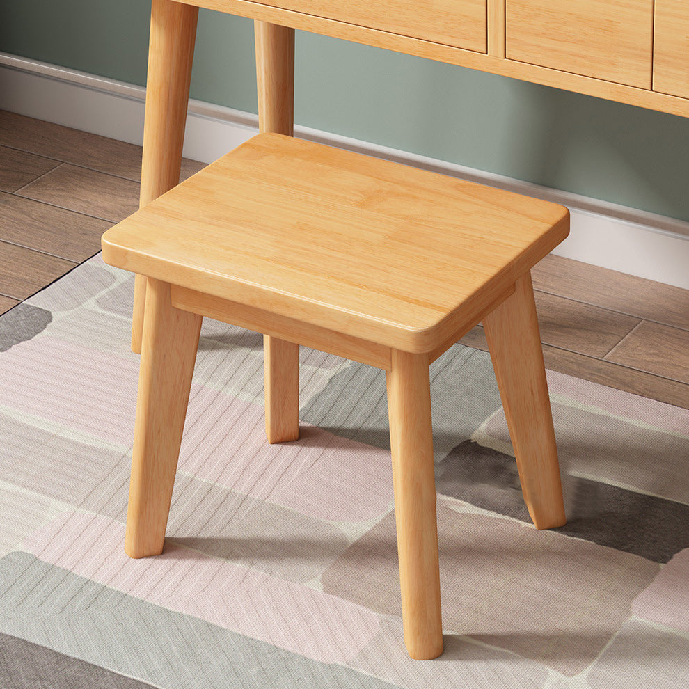 Scandinavian 3-Drawer Solid Wood Flip-top Dressing Vanity Make-up Table Clearhalo 'Bedroom Furniture' 'furn' 'furn_makeup_vanities' 'Furniture' 'Makeup Vanities' 'makeup_vanities' 6363767