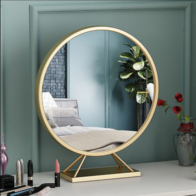 Glam Style 1- Table de maquillage en bois de tiroir en vert