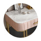 Tavolo da toeletta da top vanità in marmo glam da 29,5 "con 2 cassetti