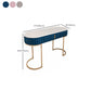 Tavolo da toeletta da top-up in marmo da 1 traino glam