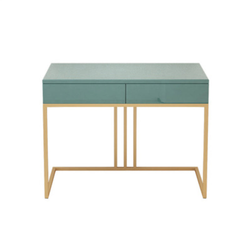 Glam 29.52 "altezza vanità per il trucco in legno verde con cassetti